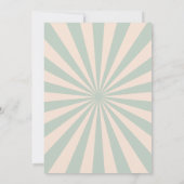 Vintager Zirkus-Karneval Geburtstag Einladung (Rückseite)