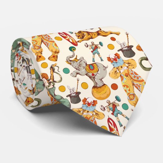 Vintager Zirkus Krawatte (Gerollt)