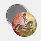 Vintager Zirkus Magnet (Vorderseite/Rückseite)