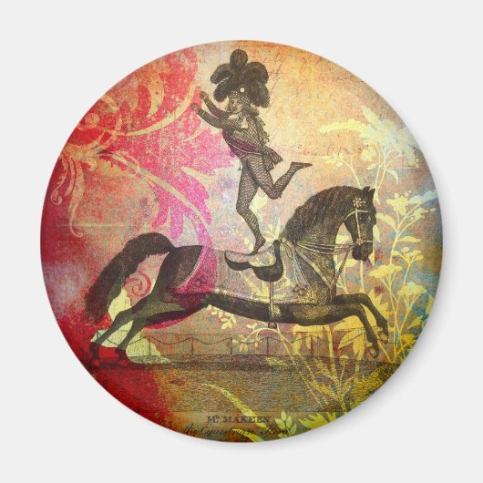 Vintager Zirkus Magnet (Vorne)