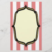Vintager Zirkus-personalisiertes Briefpapier (Vorderseite)