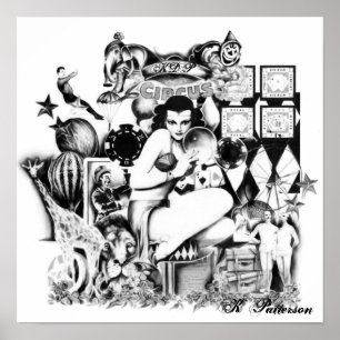 Vintager Zirkus Poster