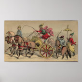 Vintager Zirkus Poster (Vorne)