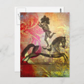Vintager Zirkus Postkarte (Vorne/Hinten)