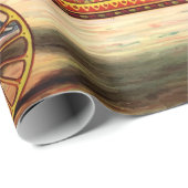 Vintager Zirkus-Schlangen-Lenker und eingesperrte Geschenkpapier (Rolleneckpunkt)