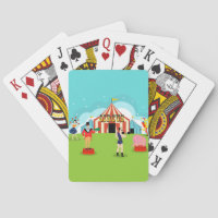 Vintager Zirkus-Spielkarten