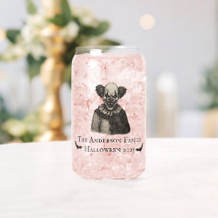 Vintager Zirkus   Spuk Karnevalthema Halloween Dosenglas