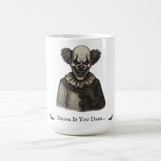 Vintager Zirkus | Spuk Karnevalthema Halloween Kaffeetasse (Mittel)