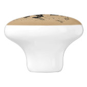 Vintager Zirkus Tanzbär Art Keramikknauf (Seitenansicht)