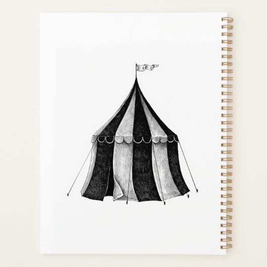 Vintager Zirkusbär darstellend Planer (Rückseite)