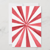 Vintager Zirkuszelt | Einladung zur Geburtstagspar (Rückseite)