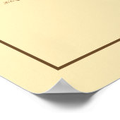 Vintager Zitronenbaum Botanische Küche Poster (Ecke)