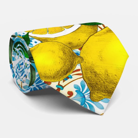 Vintager Zitronengarten Krawatte (Gerollt)