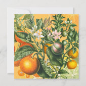Vintager Zitrus Save the Date (Rückseite)