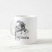 Vintager Zodiac-Hartkorn Kaffeetasse (Vorderseite Links)