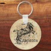 Vintager Zodiac-Hartkorn Schlüsselanhänger (Vorderseite)