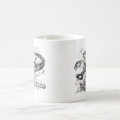 Vintager Zodiac-Scorpio Kaffeetasse (Mittel)