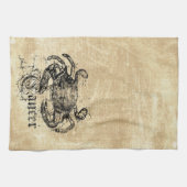 Vintager Zodiakarzinom Geschirrtuch (Horizontal)