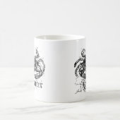 Vintager Zodiakarzinom Kaffeetasse (Mittel)