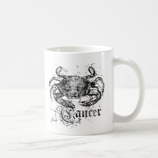 Vintager Zodiakarzinom Kaffeetasse (Rechts)
