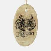 Vintager Zodiakarzinom Keramik Ornament (Rechts)