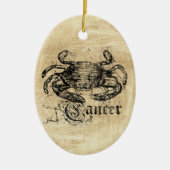 Vintager Zodiakarzinom Keramik Ornament (Vorne)
