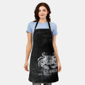 Vintager Zodiakarzinom Schürze (Getragen)