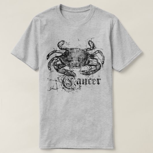 Vintager Zodiakarzinom T-Shirt (Design vorne)