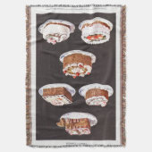 Vintager Zuckerguss zum Nachtisch mit Retro Decke (Vorderseite Vertikal)