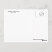 Vintager Zug Arizona Postkarte (Rückseite)