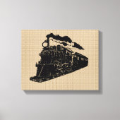 Vintager Zug auf Leinwand (Vorderseite)
