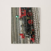 Vintager Zug auf Tracks Jigsaw Puzzle (Vertikal)