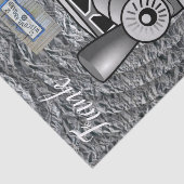 Vintager Zug aus Gewebepapier Seidenpapier (Ausschnitt)