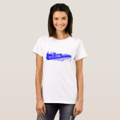Vintager Zug - Blau T-Shirt (Vorne ganz)