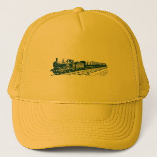 Vintager Zug - Dunkelgrün Truckerkappe