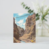 Vintager Zug durch Canyon Postkarte (Stehend Vorderseite)