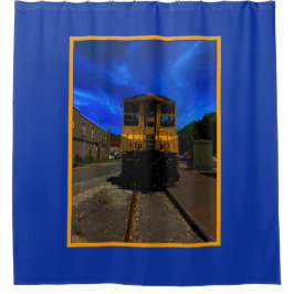 Vintager Zug Duschvorhang