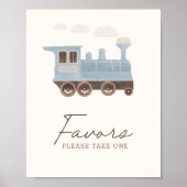 Vintager Zug Geburtstagspartei - Lieblingszeichen Poster (Vorne)