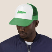 Vintager Zug - Grasgrün Truckerkappe (Beispiel)