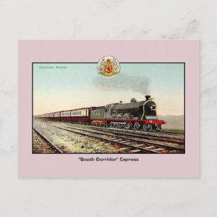 Vintager Zug Kaledonische Eisenbahn Postkarte