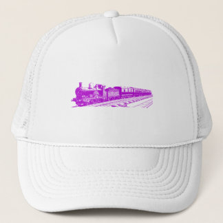 Vintager Zug - Lila Truckerkappe