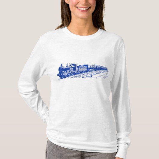Vintager Zug - Marine T-Shirt (Vorderseite)