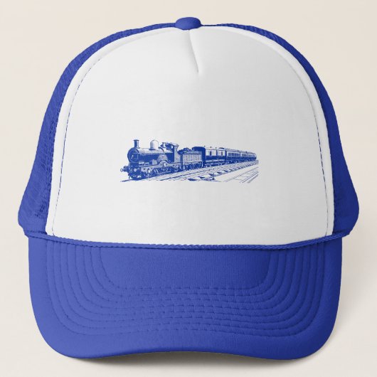 Vintager Zug - Marine Truckerkappe (Vorderseite)