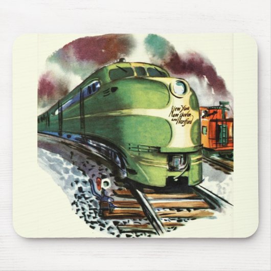 Vintager Zug Mousepad (Vorne)