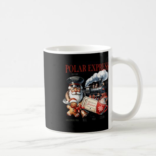 Vintager Zug Nordpol Polar Express Alles Kaffeetasse (Rechts)