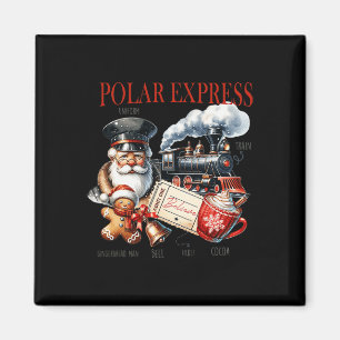 Vintager Zug Nordpol Polar Express Alles Magnet