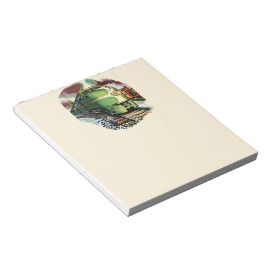 Vintager Zug Notizblock (angewinkelt)