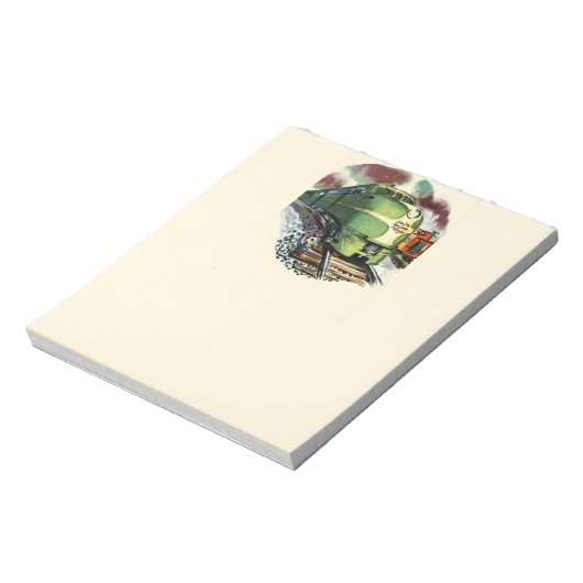 Vintager Zug Notizblock (Rotiert)