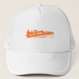 Vintager Zug - Orange Truckerkappe
