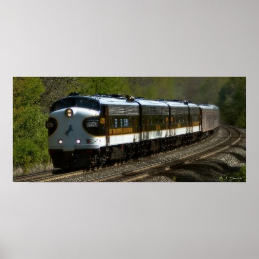 Vintager Zug Poster (Vorne)